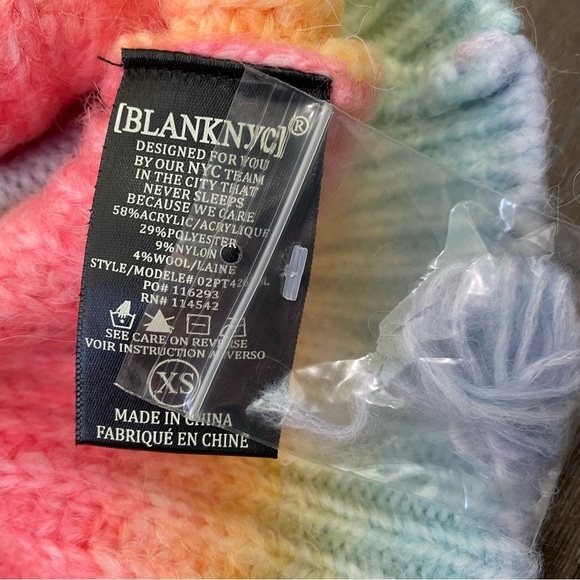 Blank NYC rainbow sweater - Picture 7 of 11